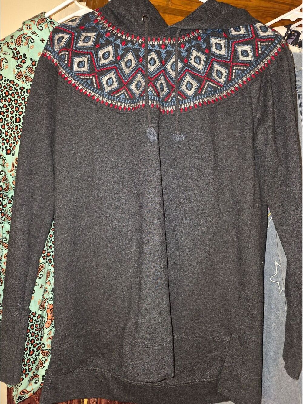 Ruff Hewn embroidery hoodie